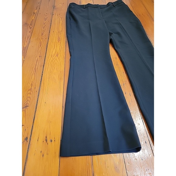 Express The Editor Pant Size 14 Flare Mid Rise Dress Black Style Icon Casual - Picture 3 of 9